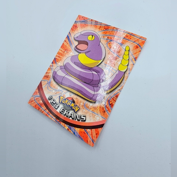 Pokemon 1999 TOPPS Ekans #23 Blue Logo TV Animation Edition Card - Picture 2 of 4
